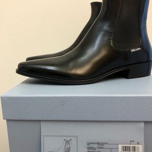Prada Women’s Chelsea Boots - Size 8 Black